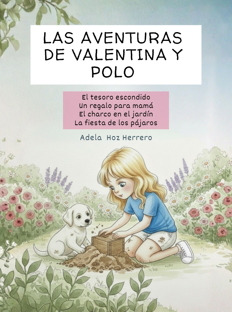 Ilustración del cuento infantil Las aventuras de Valentina y Polo para acompañar a los más pequeños y convertir la exploración en una experiencia segura y llena de aprendizaje.