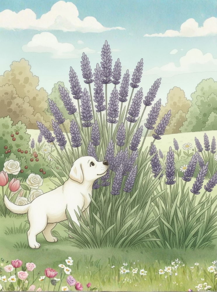 Ilustración del cuento infantil Las aventuras de Valentina y Polo para acompañar a los más pequeños a mirar con atención y hacerse preguntas.