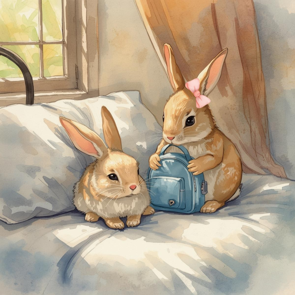 Ilustración del cuento infantil Lucas y su mochila Valiente para vencer el miedo.