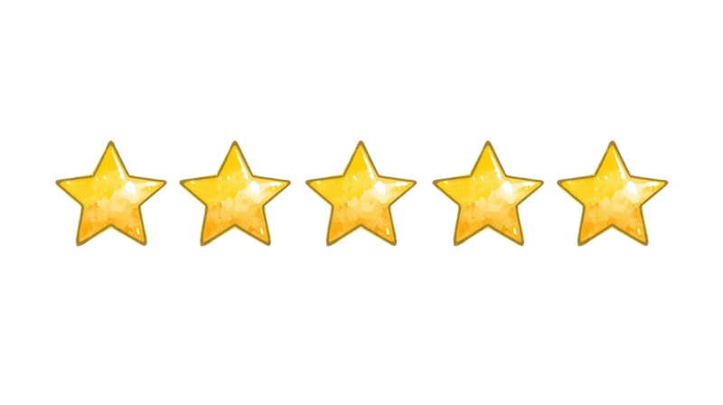 cinco estrellas como reseña