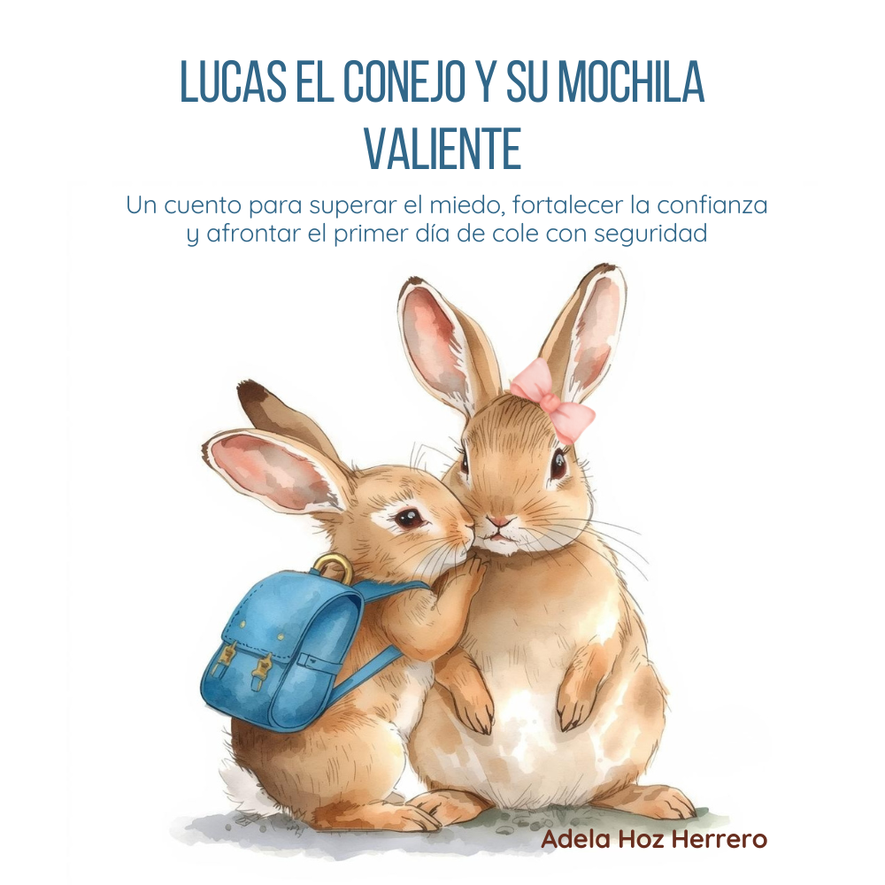 Ilustración del cuento infantil Lucas y su Mochila Valiente sobre cómo aprender a gestionar el miedo.