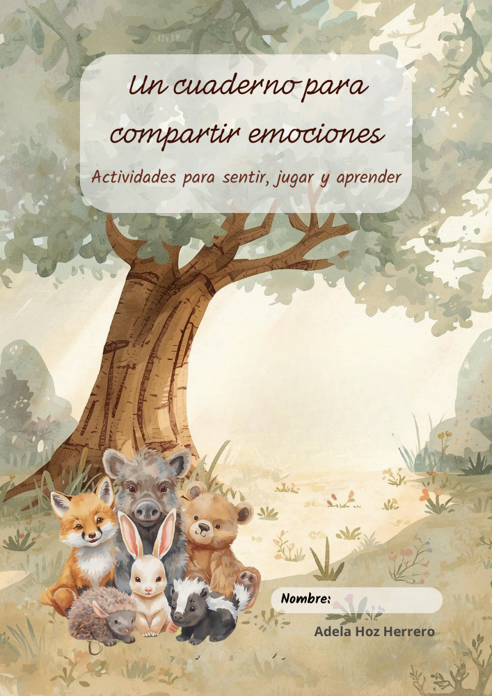 Imagen de un cuaderno de actividades dónde los niños aprenden a gestionar sus emociones.