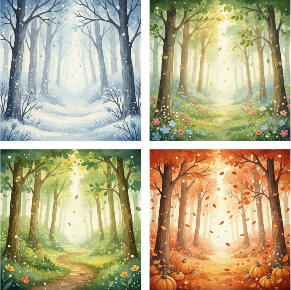 Estaciones en el bosque que ayudan a gestionar cambios