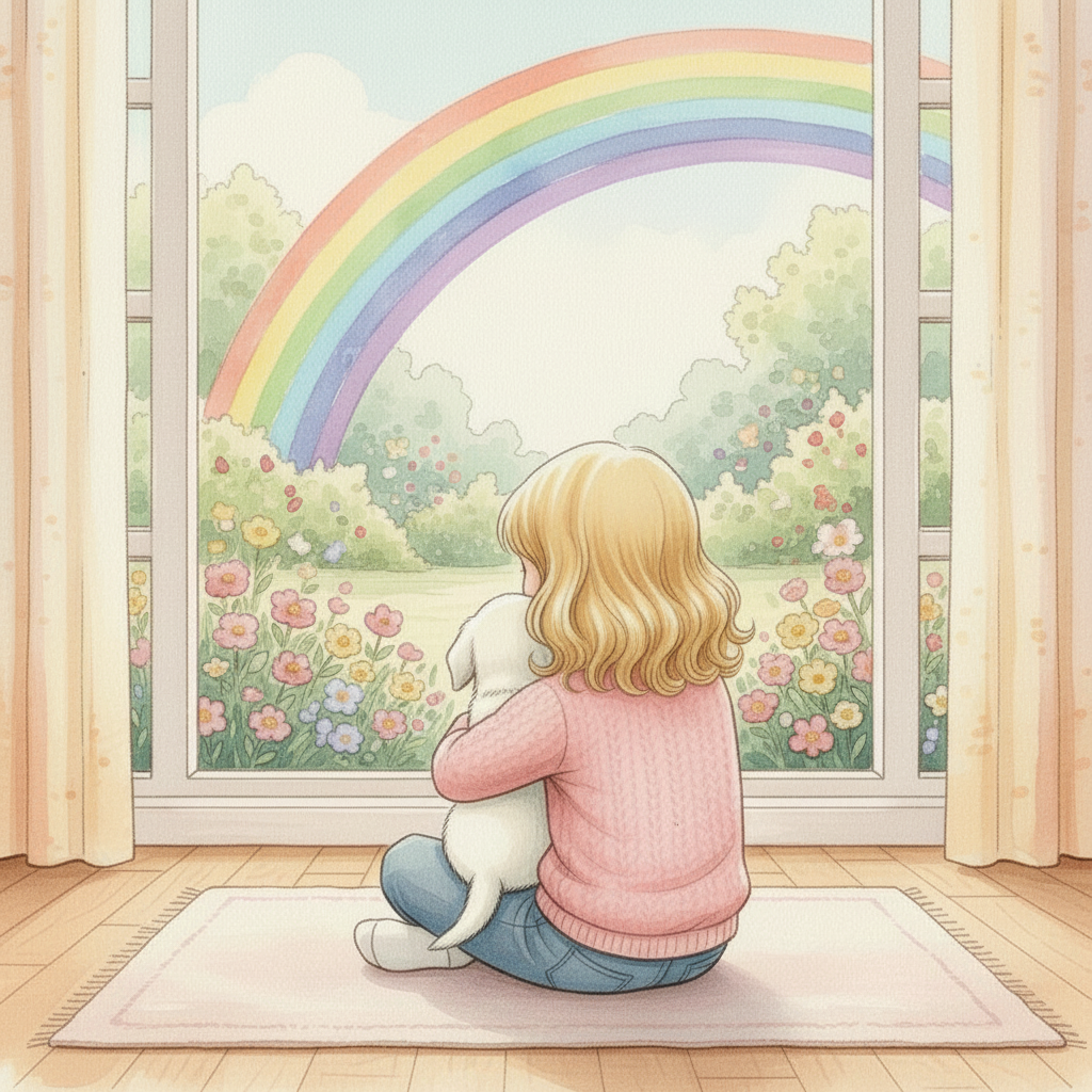 Ilustración del cuento infantil Las aventuras de Valentina y Polo la magia de lo cotidiano.